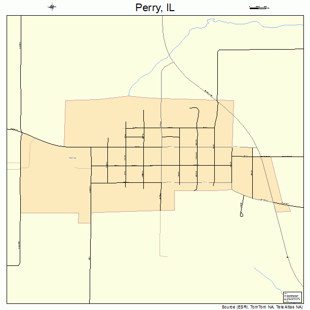 Perry, IL street map
