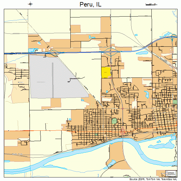 Peru, IL street map