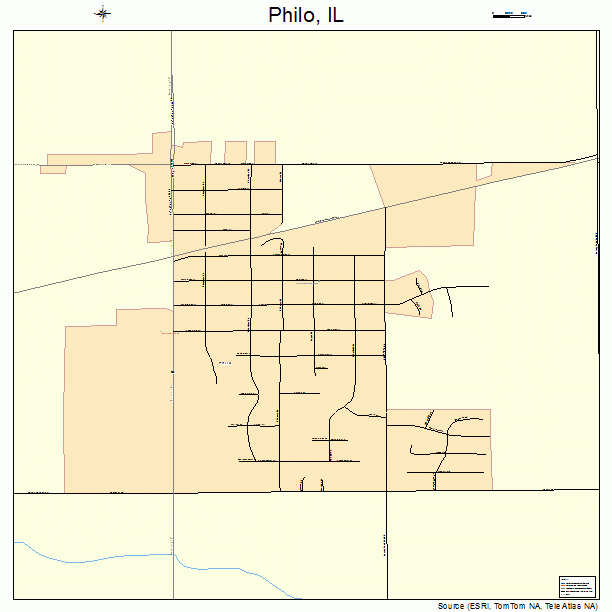 Philo, IL street map
