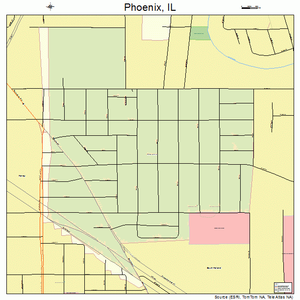 Phoenix, IL street map