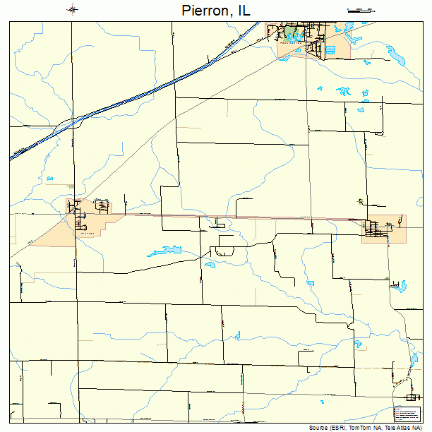 Pierron, IL street map