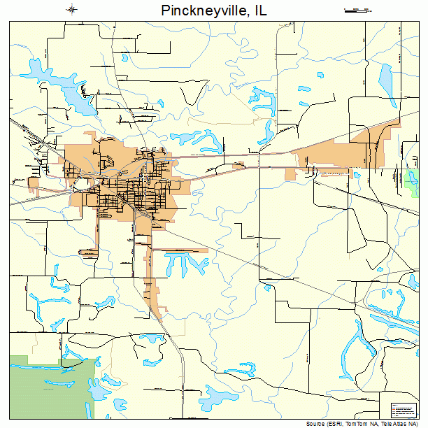 Pinckneyville, IL street map