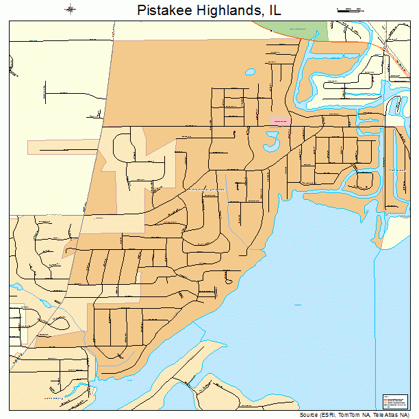 Pistakee Highlands, IL street map