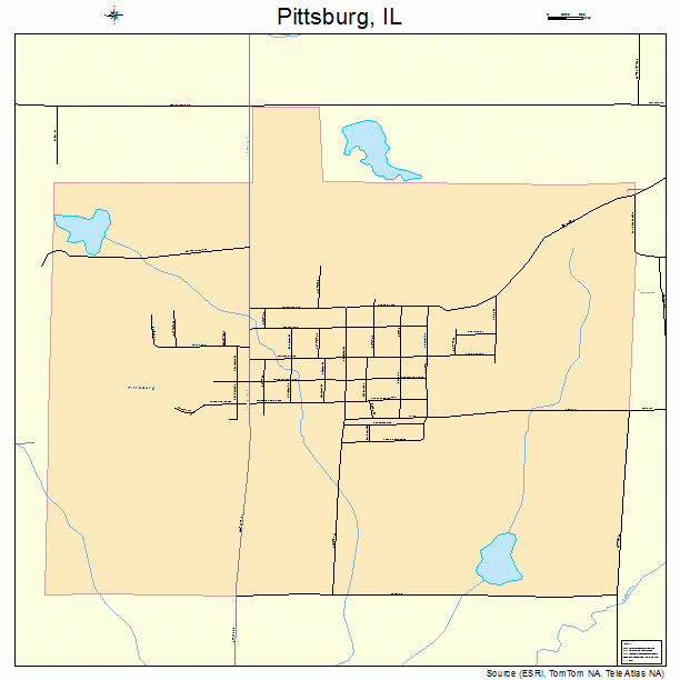 Pittsburg, IL street map