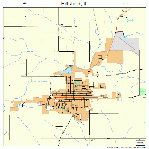 Pittsfield, IL street map