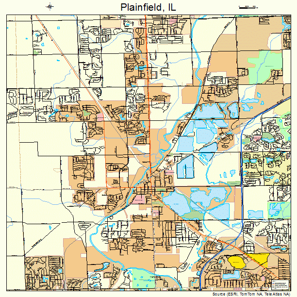 Plainfield, IL street map