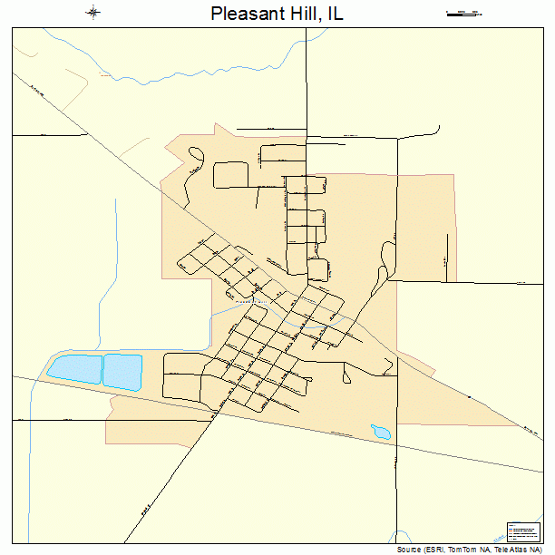 Pleasant Hill, IL street map