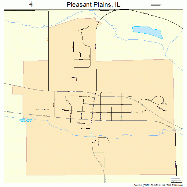 Pleasant Plains, IL street map