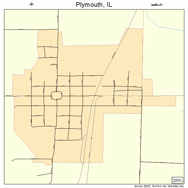 Plymouth, IL street map