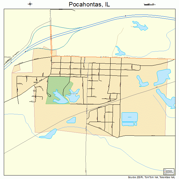 Pocahontas, IL street map