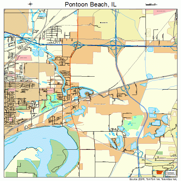 Pontoon Beach, IL street map