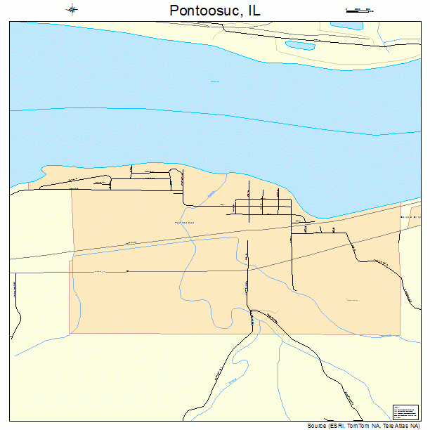 Pontoosuc, IL street map