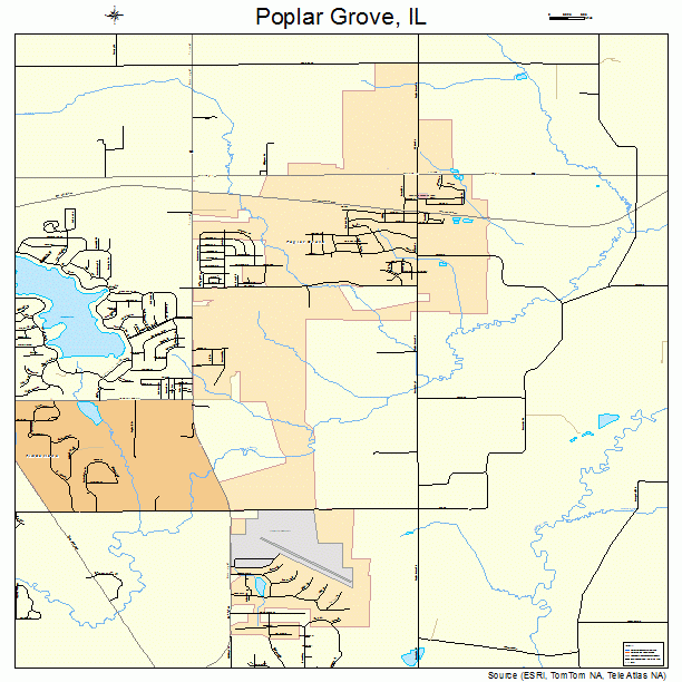 Poplar Grove, IL street map