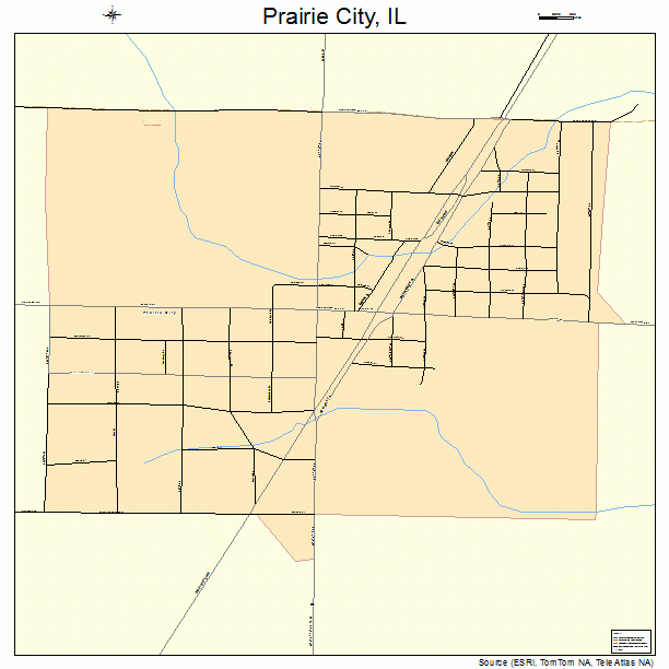 Prairie City, IL street map