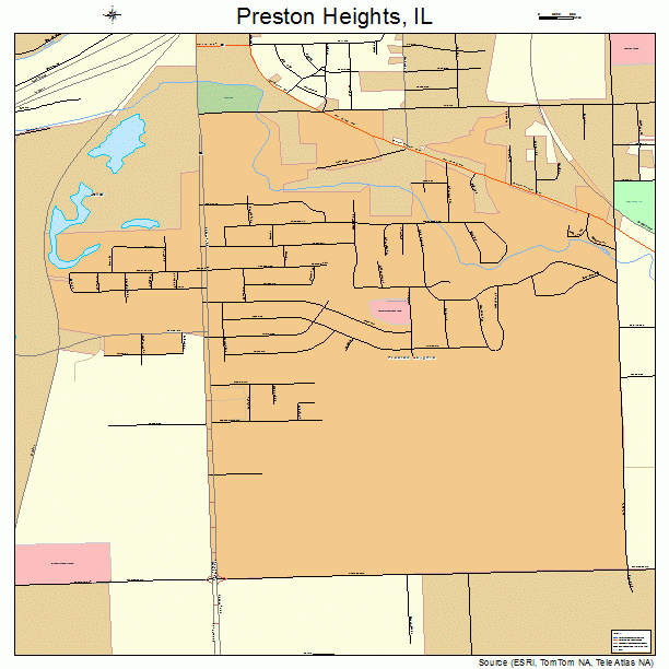 Preston Heights, IL street map