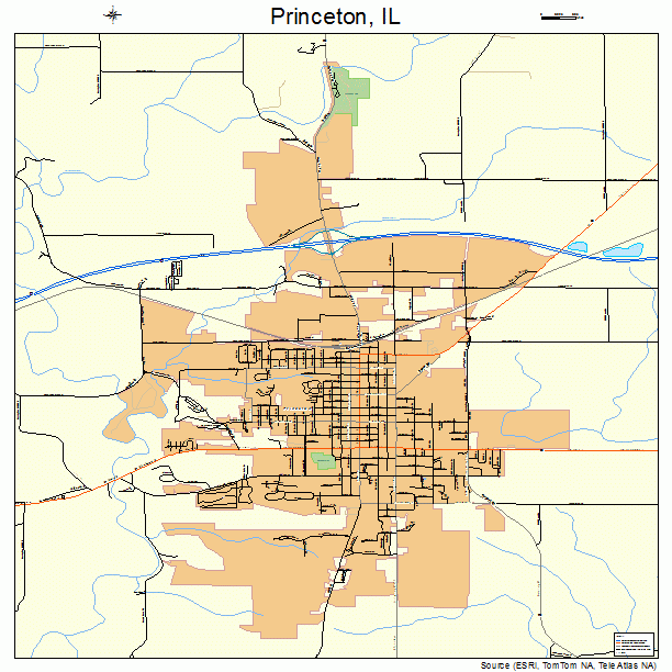 Princeton, IL street map