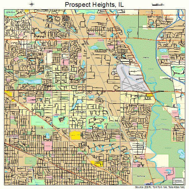 Prospect Heights, IL street map