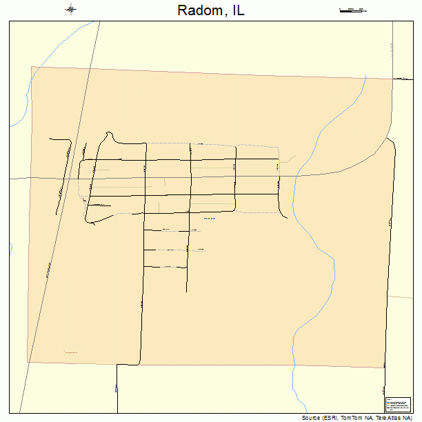 Radom, IL street map