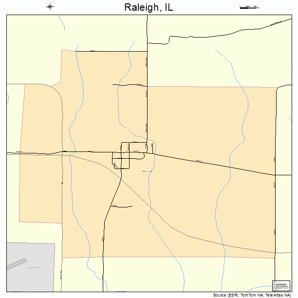 Raleigh, IL street map