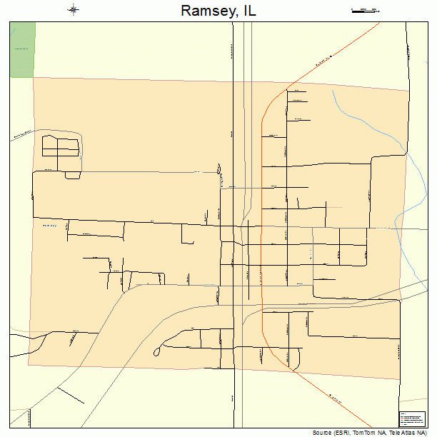 Ramsey, IL street map