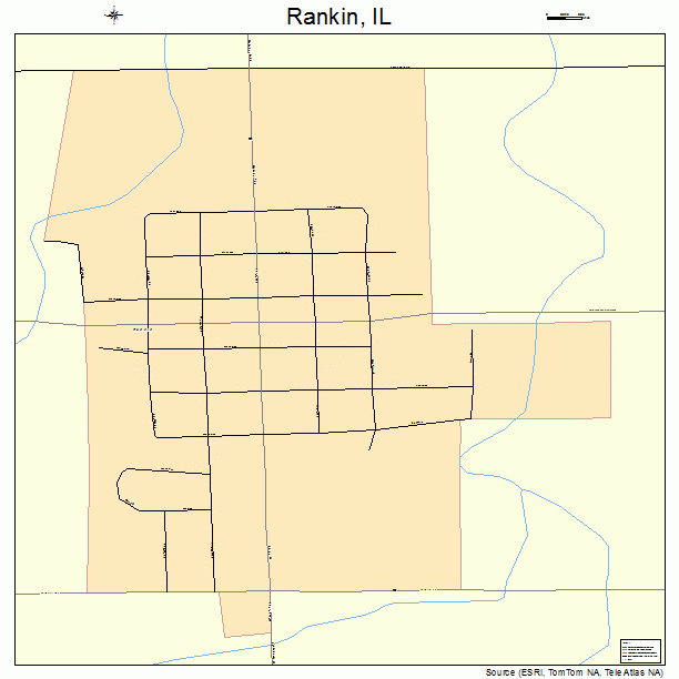 Rankin, IL street map