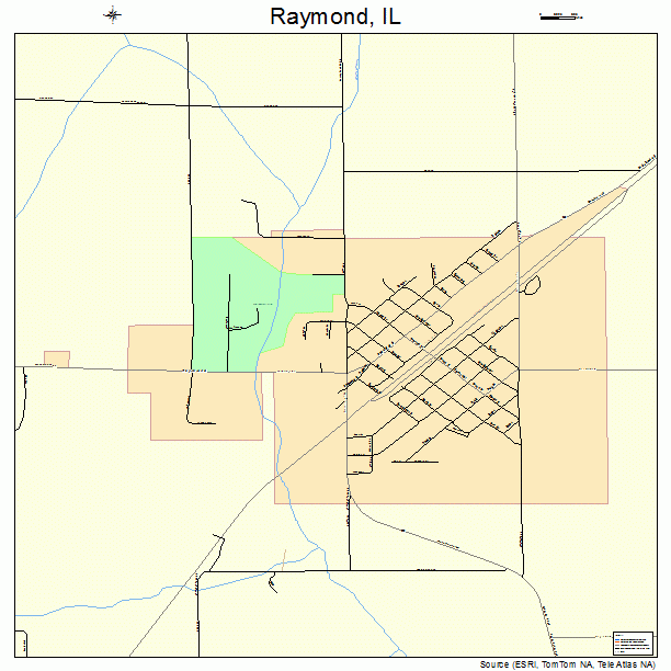 Raymond, IL street map