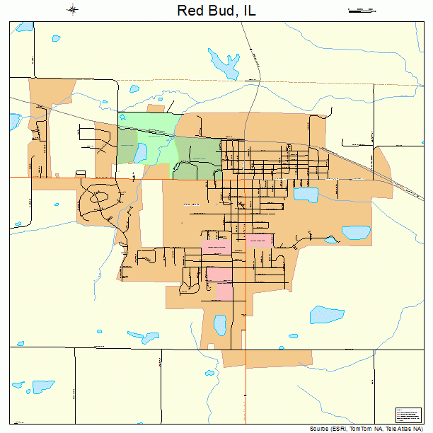 Red Bud, IL street map