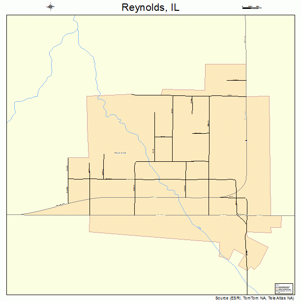 Reynolds, IL street map