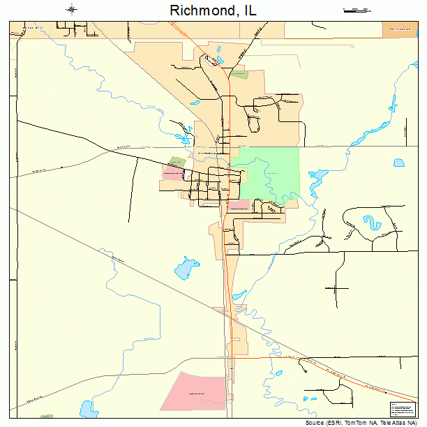 Richmond, IL street map