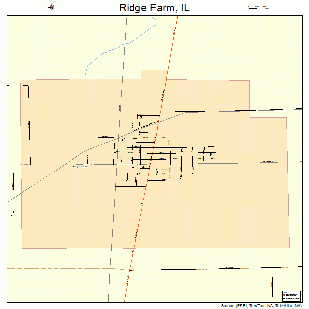 Ridge Farm, IL street map