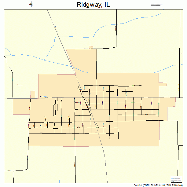 Ridgway, IL street map