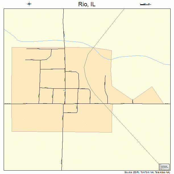 Rio, IL street map