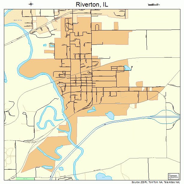 Riverton, IL street map