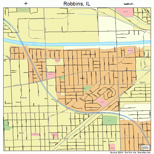 Robbins, IL street map