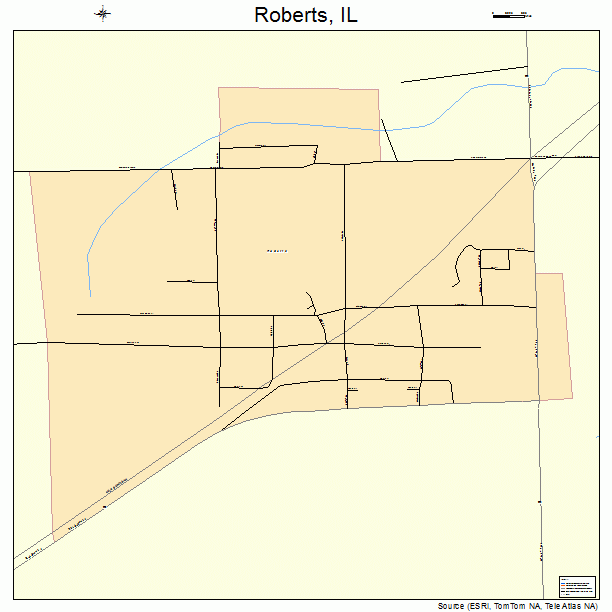 Roberts, IL street map