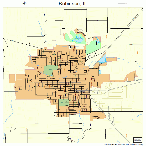 Robinson, IL street map