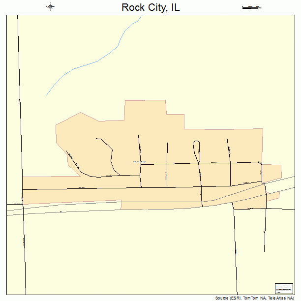 Rock City, IL street map