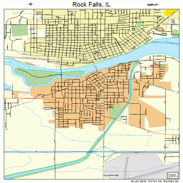 Rock Falls, IL street map