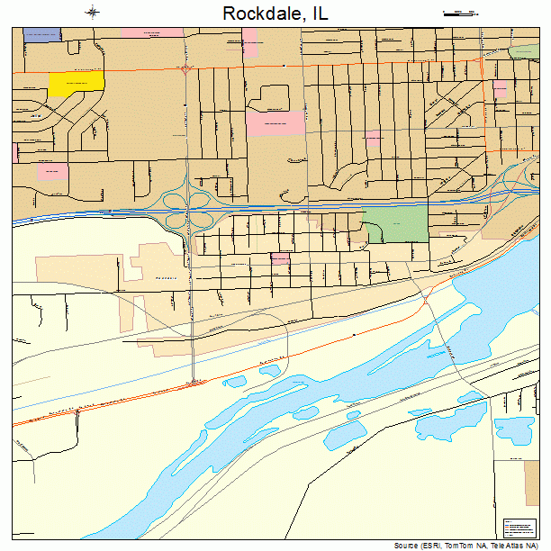 Rockdale, IL street map