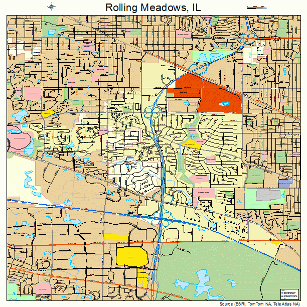 Rolling Meadows, IL street map