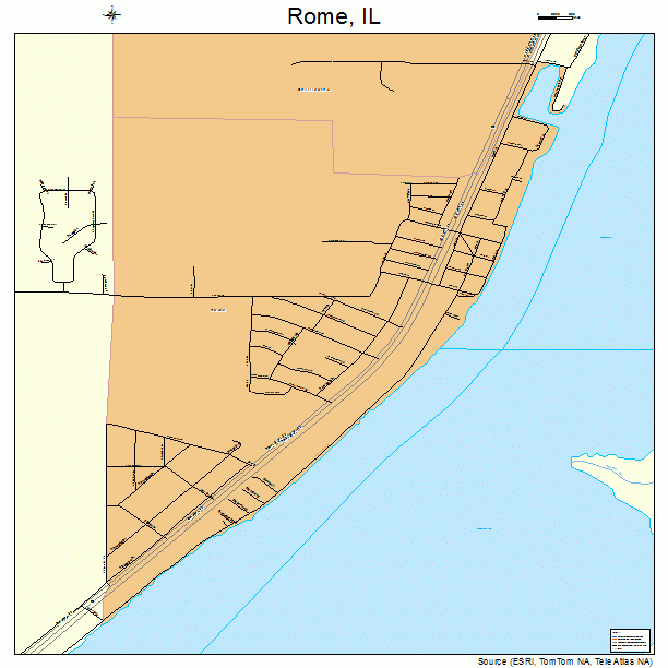 Rome, IL street map