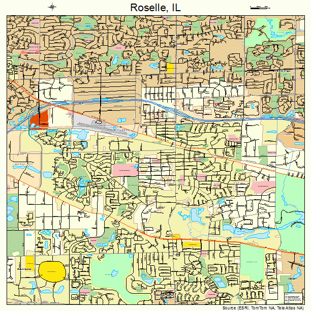 Roselle, IL street map