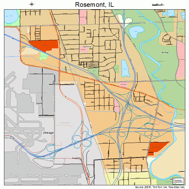 Rosemont, IL street map