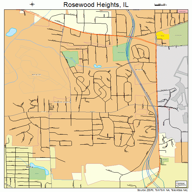 Rosewood Heights, IL street map