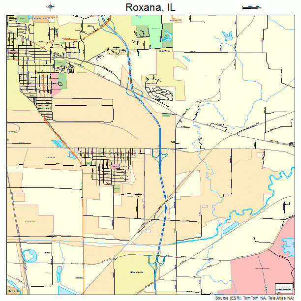 Roxana, IL street map