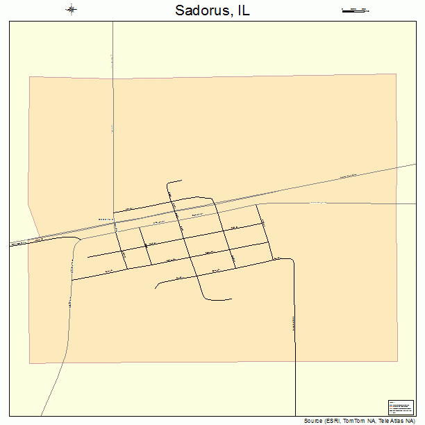 Sadorus, IL street map