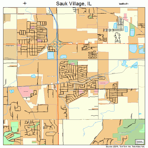 Sauk Village, IL street map