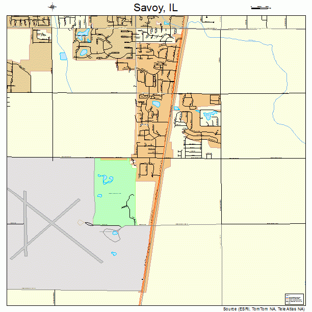 Savoy, IL street map