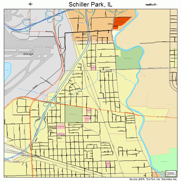 Schiller Park, IL street map