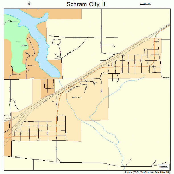 Schram City, IL street map